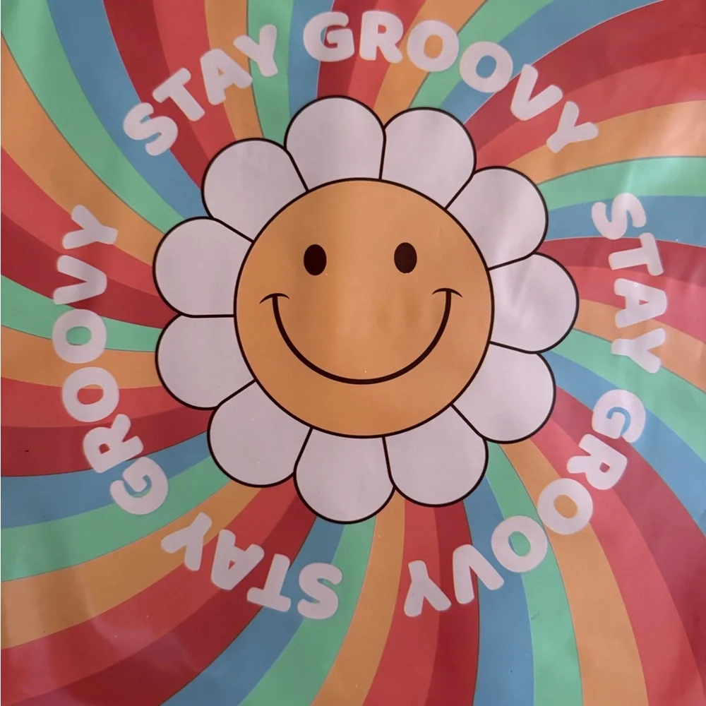 Stay Groovy Colorful Poly Mailers - 10 Count - 10x13 inches.